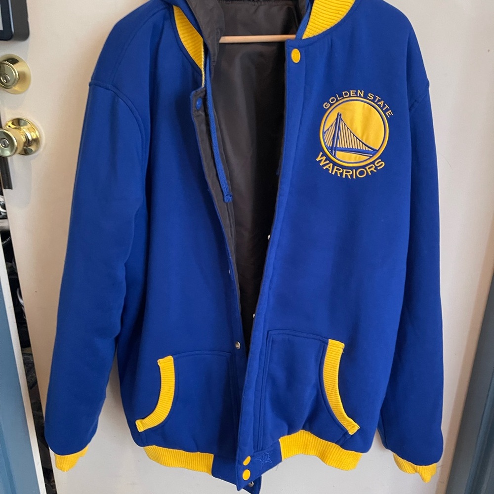 Golden State Warriors Blue and Yellow Jacket